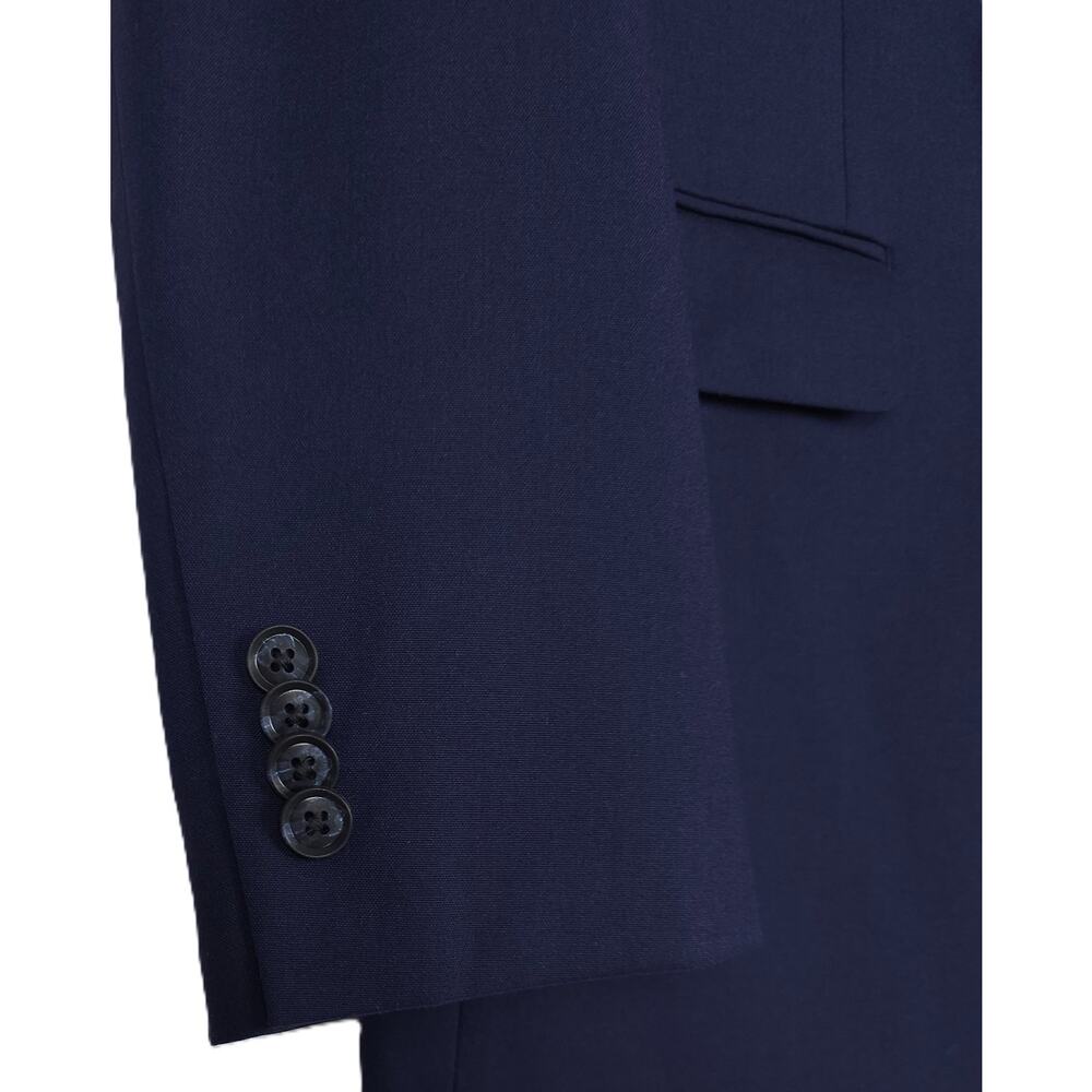 Alfani Mens Classic Fit Suit Jacket Blazer 36R Navy Blue Solid Stretch NWT - Picture 5 of 7